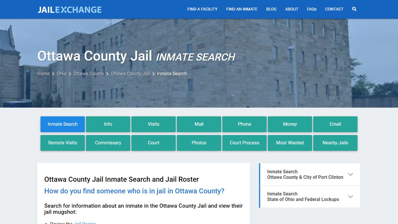 Inmate Search: Roster & Mugshots - Ottawa County Jail, OH - Jail Exchange